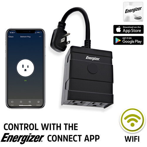 Energizer EOX3-1001-BLK Smart Outdoor Plug